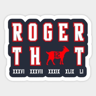 roger that 12 Sticker